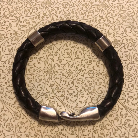 UNOde50 Men’s Leather & Silver Bracelet - Picture 2 of 4